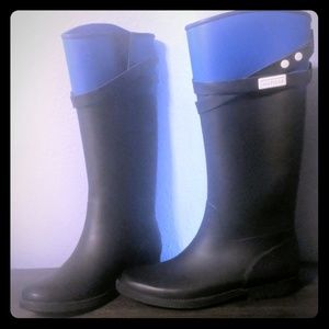 Blue black rubber Tommy Hilfinger Rainboots
